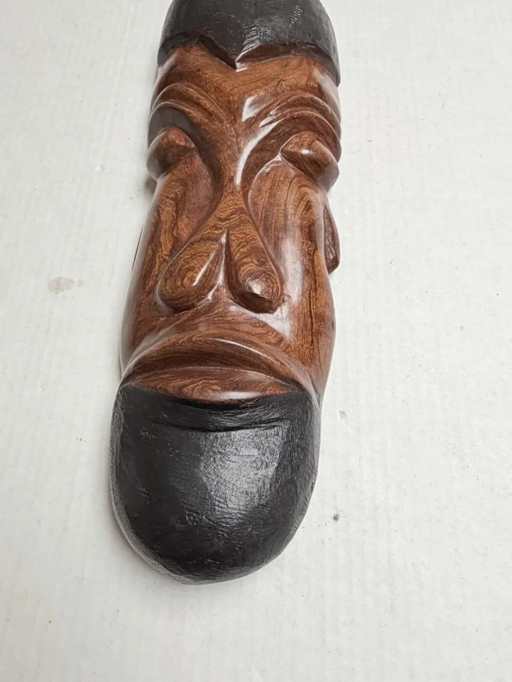 African Hand Carved Wood Wooden Mask Long Face Tribal Wall Art Decor
